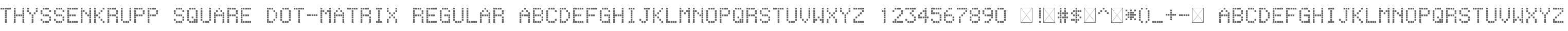 thyssenkrupp Square Dot-Matrix