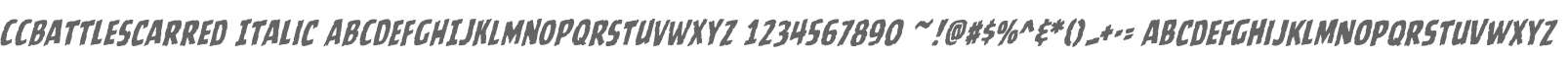 CCBattleScarred Italic