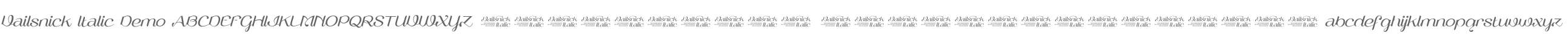 Vailsnick Italic Demo