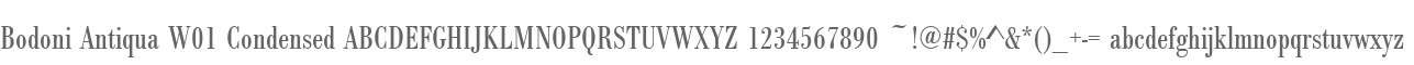 Bodoni Antiqua W01 Condensed