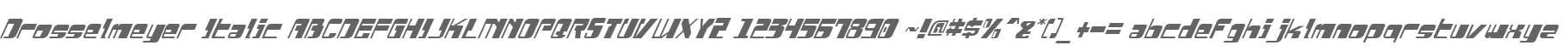 Drosselmeyer Italic