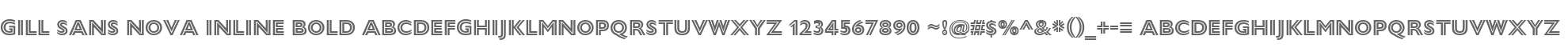 Gill Sans Nova Inline Regular