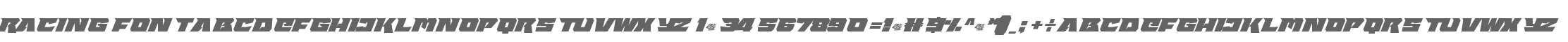 Racing Font