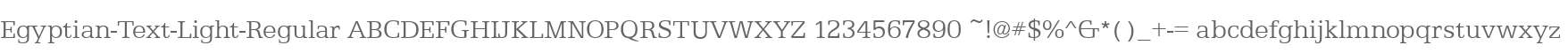 Egyptian-Text-Light-Regular