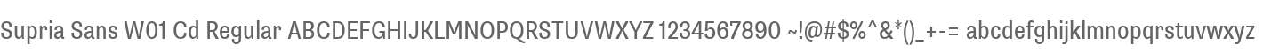 Supria Sans W01 Cd Regular