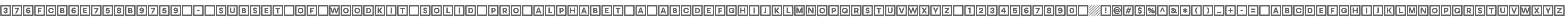 376fcb6e758b9759 - subset of Woodkit Solid Pro Alphabet A