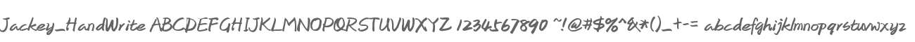 Jackey_HandWrite