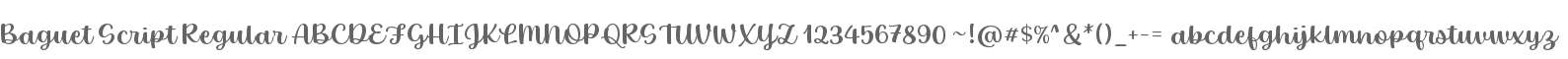 Baguet Script