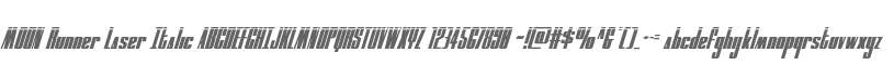 MOON Runner Laser Italic