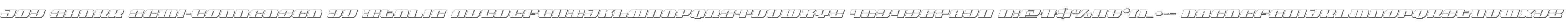 Joy Shark Semi-Condensed 3D Italic