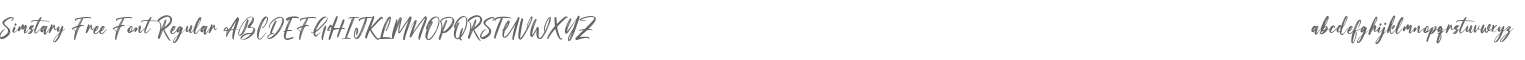 Simstary Free Font