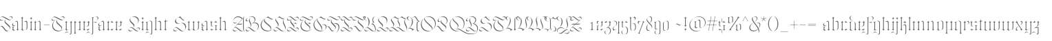 Jabin-Typeface Light Swash