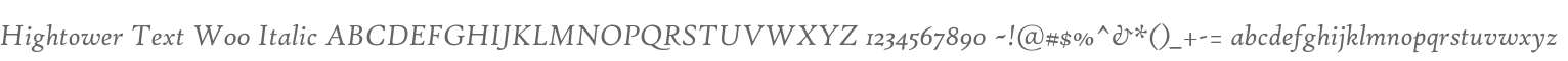 Hightower Text W00 Italic