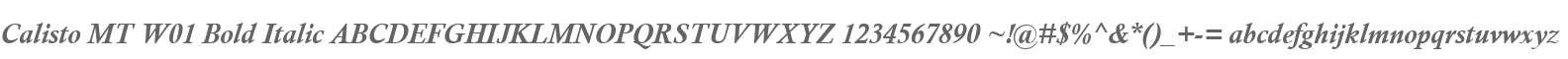 Calisto MT W01 Bold Italic