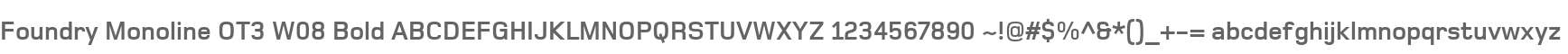 Foundry Monoline OT3 W08 Bold