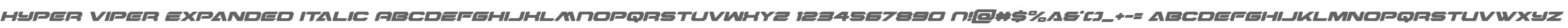 Hyper Viper Expanded Italic