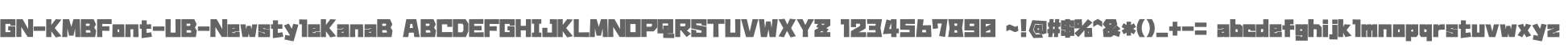 GN-KMBFont-UB-NewstyleKanaB