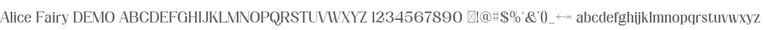 Alice Fairy DEMO