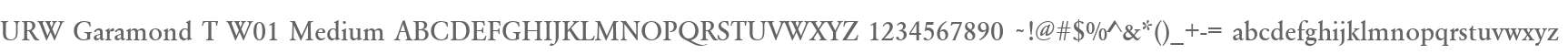 URW Garamond T W01 Medium