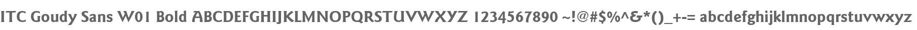 ITC Goudy Sans W01 Bold