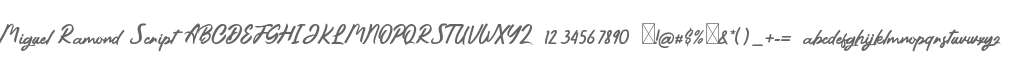 Miguel Ramond Script