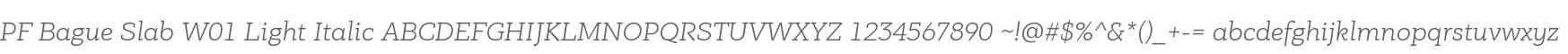 PF Bague Slab W01 Light Italic