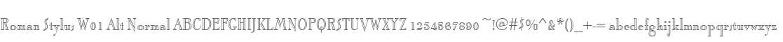 Roman Stylus W01 Alt Normal