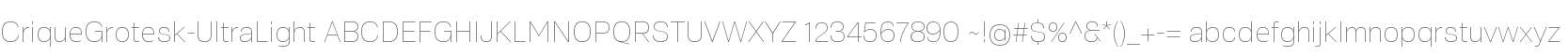 CriqueGrotesk-UltraLight