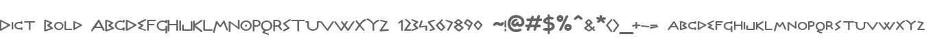 Dict Bold