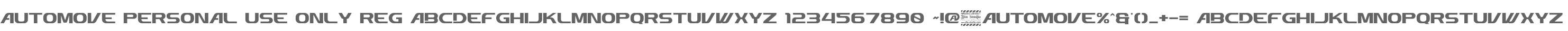 Automove Personal Use Only