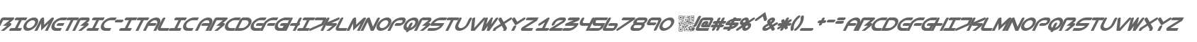 BioMetric-Italic