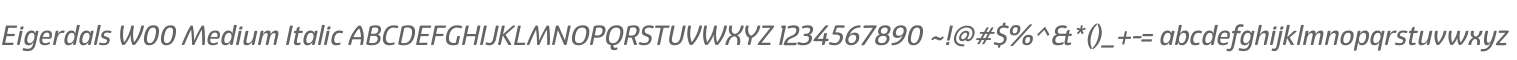 Eigerdals W00 Medium Italic