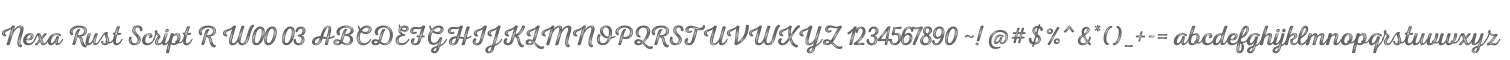 Nexa Rust Script R W00 03