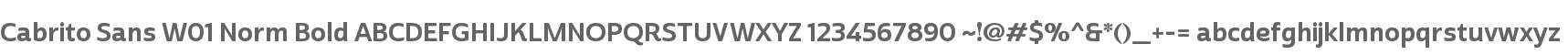 Cabrito Sans W01 Norm Bold