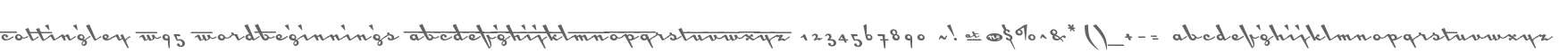 Cottingley W95 WordBeginnings