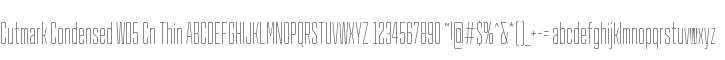 CutmarkCondensedW05-CnThin