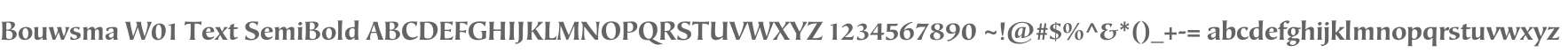 Bouwsma W01 Text SemiBold