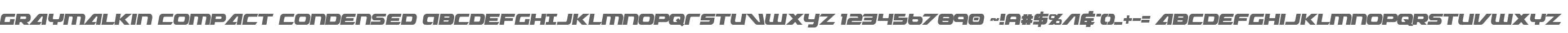 Graymalkin Compact Condensed