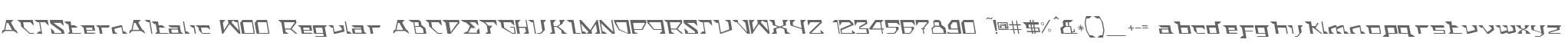 ACTSternAItalic W00 Regular
