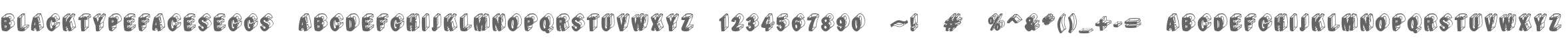 BlackTypefacesEggs