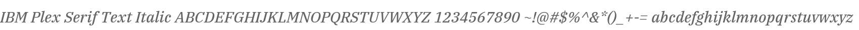 IBM Plex Serif Text
