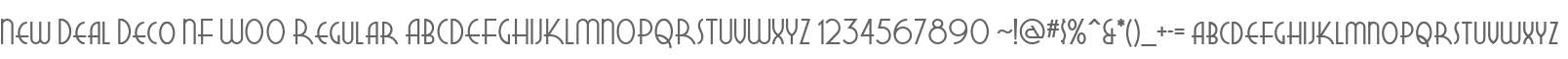 New Deal Deco NF W00 Regular