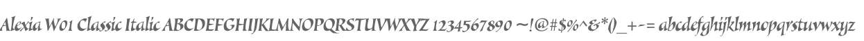 Alexia W01 Classic Italic