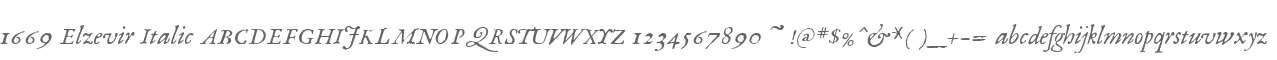 1669 Elzevir Italic