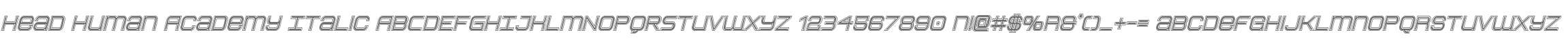 Head Human Academy Italic