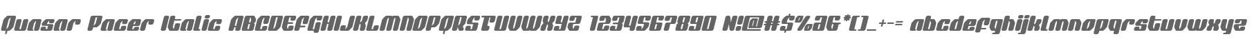 Quasar Pacer Italic