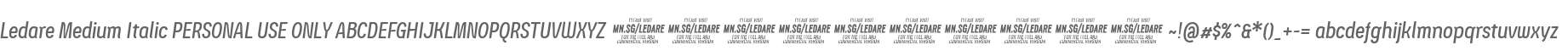 Ledare Medium Italic PERSONAL USE ONLY