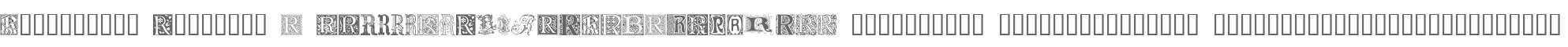 Ornamental Initials R