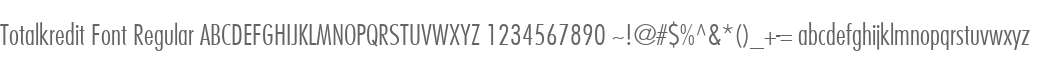 Totalkredit Font Regular