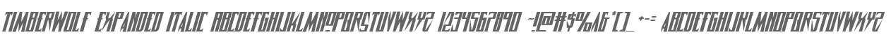 Timberwolf Expanded Italic